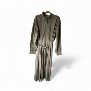 Prologue Long Sleeve Khaki Dress